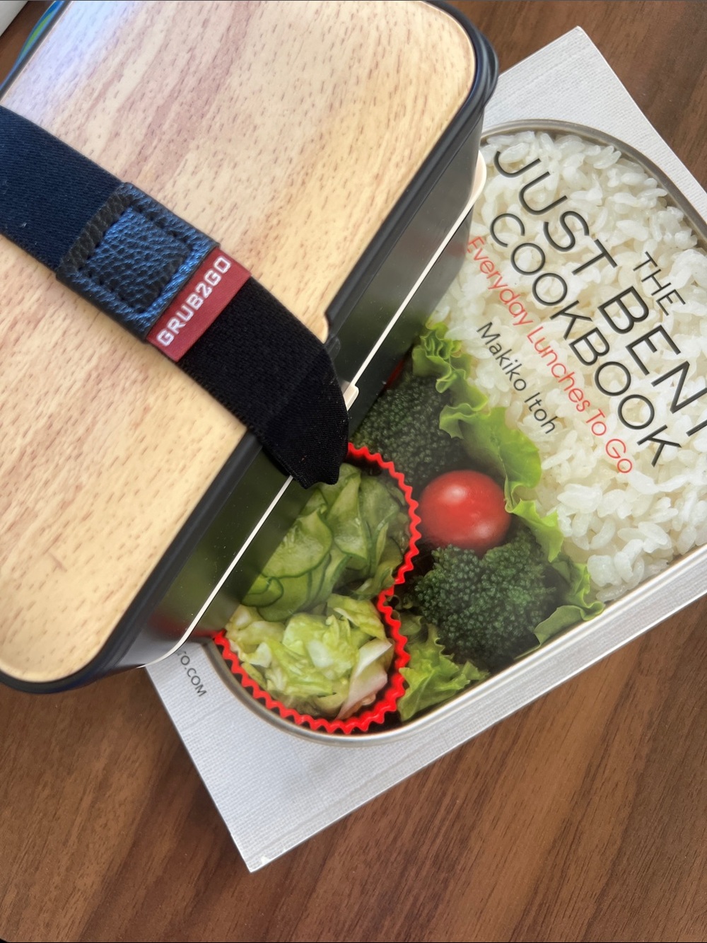Set of 2 Bento Boxes and Cookbook Grub2Go